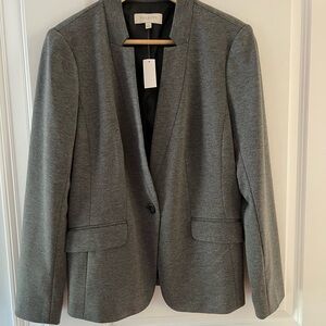 Talbots grey blazer, size 10, NWT